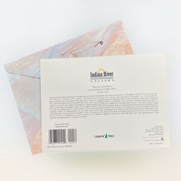 Navajo Daydream OZZ FRANCA Combo Greeting Card/Magnet NOS Leanin' Tree Native - Picture 4 of 9